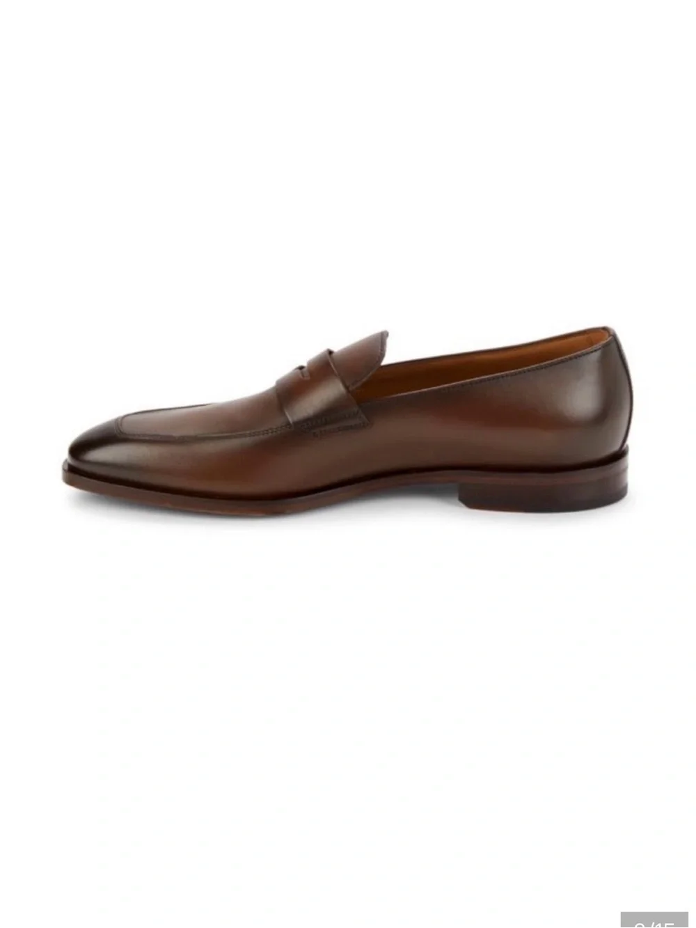 BOSS Lisbon Leather Penny Loafers,Size 8